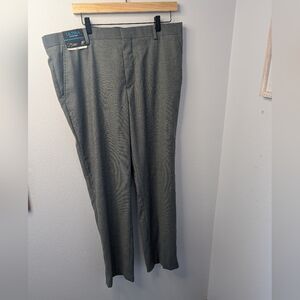 JF J. Ferrar Ultra Comfort‎ Slim Dress Pants 36x32 Medium Gray Stretch NWT